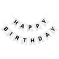 White Happy Birthday Banner Glitter Birthday Sign For Backdrop White Birthday Decorations For Kids Men Women Baby 1St Birthday Tea Party Bunting Banner Happy Birthday Garland