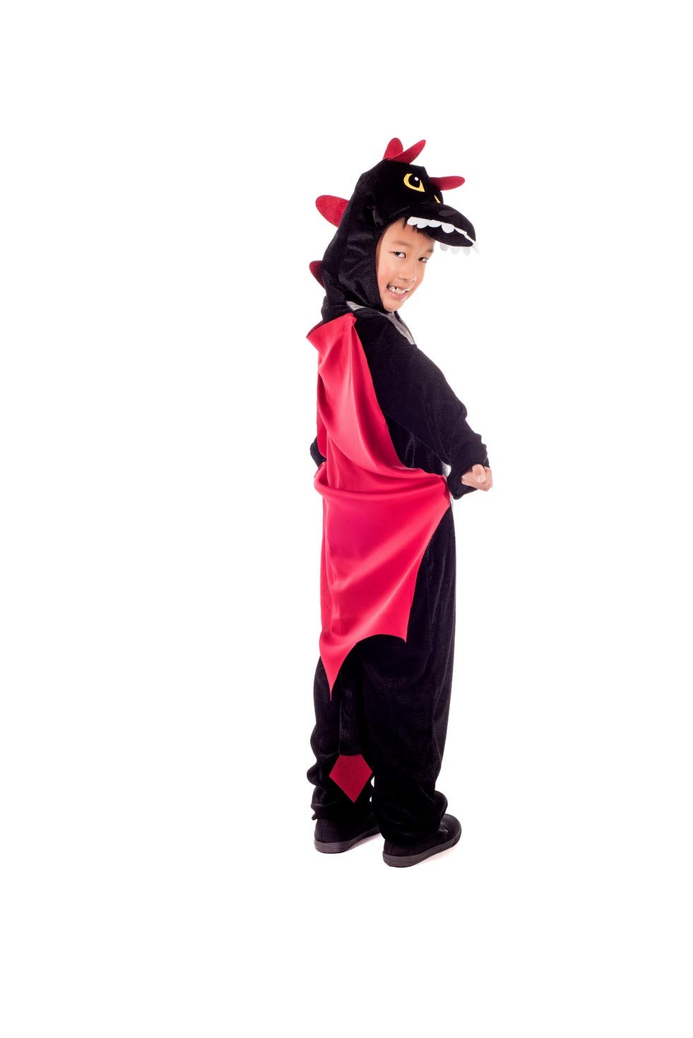 Fun Shack Kids Dragon Costume Black Red Animal Kids Halloween Costume Medium