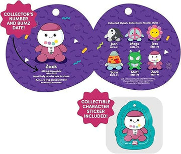 Bumbumz 4.5-Inch Groovy Spookybumz Plush 5-Pack - Groovy Cauldron, Spooky Mushroom, Disco Jackolantern, Jack O Flower, And A Gho