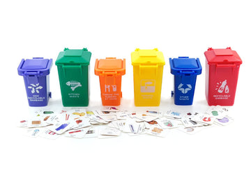 Nuanmu Trash Can Toy Kids Push Toy Vehicles Garbage Can 2 Style Of 6 Colors