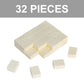 GUSTARIA 32 Pcs Blank Mahjong Tiles Set - 1.2" Ivory Plastic Tiles for American Mahjong, Ideal for Replacing Lost Tiles