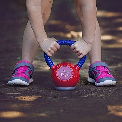 Wod Toys® Kettle Kid Kettlebell Red - Safe, Durable Kettle Bell Weight Lifting Toy For Kids Fitness - Kid Gym Workout And Exercise Equipment For Toddlers And Children