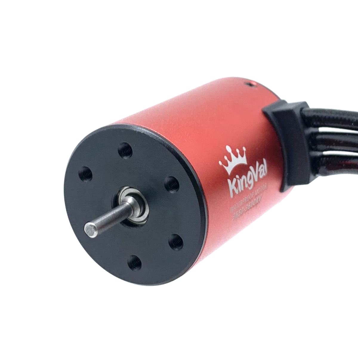 KingVal Replacement 3650 3600KV Waterproof Brushless Motor Shaft 3.175mm Compatible with 1/10 RC Car