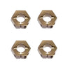 Tekno RC 1654x 12mm Aluminum Hex Adapters for M6 Drive Shafts 4
