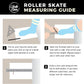 Skate Gear Extra Support Quad Roller Skates For Kids And Adults (Black W Led, Youth 2)