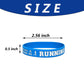 CupaPlay 24PCS Running Motivational Silicone Wristband Personalized Rubber Bracelets Marathon Cross Country Sports Prizes Party