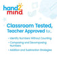 Hand2Mind Mini 20 Bead Wooden Rekenrek, Abacus For Kids Math, Math Manipulatives Kindergarten, Counting Rack For Kids, Counters For Kids Math, Educational Toys For Elementary Kids (Set Of 4)