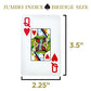 Copag 1546 Design 100% Plastic Playing Cards, Bridge Size (Narrow) Green/Burgundy (Jumbo Index, 1 Set)
