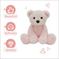 Mikee Fluffie Teddy Bear Stuffed Animal, 9'' Small Teddy Bear, Cute Soft Stuffed Animals for Girls Kids, Valentines Plush Bears