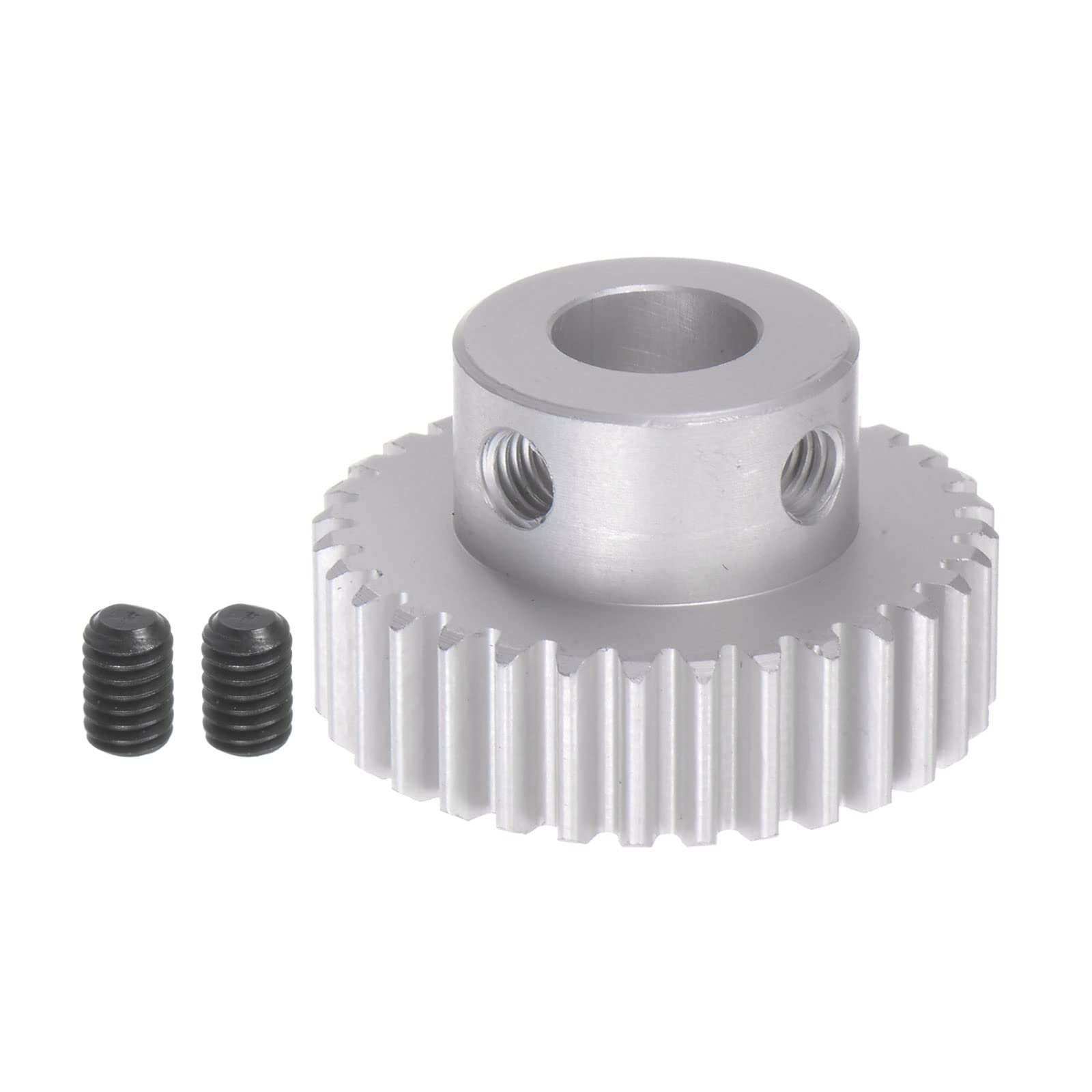 HARFINGTON Step Spur Gear 8mm Bore Gear 32T Mod 1 Aluminum Alloy Motor Gear for RC Car Replacement Parts Accessories Electric Gr