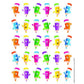 Pencil Smiley Faces Theme Stickers Learning Materials Incentives & Motivators Eu655068 Eureka