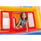 Intex Inflatable Jump-O-Lene Indoor Or Outdoor Playhouse Trampoline Bounce Castle House With Crawl-Thru Door And Net For Kids Ages 3-6