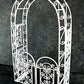 1:12 Scale White Arbor with Gate #Eiwf531