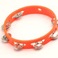 Sai Enterprises Khanjari (Dafli) Frame Drum, Orange, 8 Inch Diameter, 7 Inch Width, 2 Inch Height, Virgin Plastic, With Case, Fo