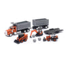 Kubota 1:43 Construction Vehicle & Kenwood Dump Truck Set - Black, Model SS-33373A, Durable Plastic