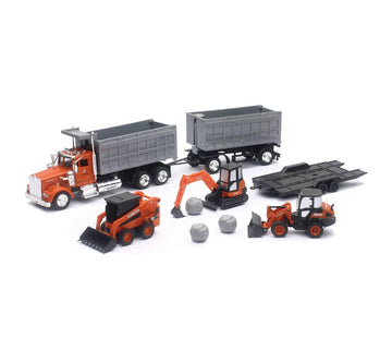 New Ray Kubota Construction Vehicle with 1:43 Kenwood Dump Truck Set