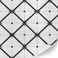 3 Sheets Self Adhesive Floor Tiles For Dollhouse 1:12 Scale (Tile Pattern Sanssouci)