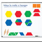Learning Resources Giant Magnetic Pattern Blocks, 6"W, Multi-color, Plastic, Model LER9863
