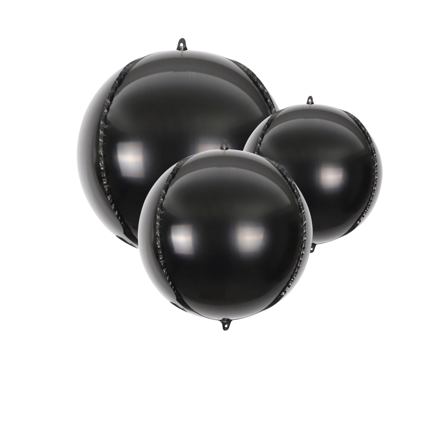 14Pcs Black Foil Balloons Mylar Balloons 22In 15In 10In Black Balloons Different Sizes Large Metallic Black Balloons Chrome Ball