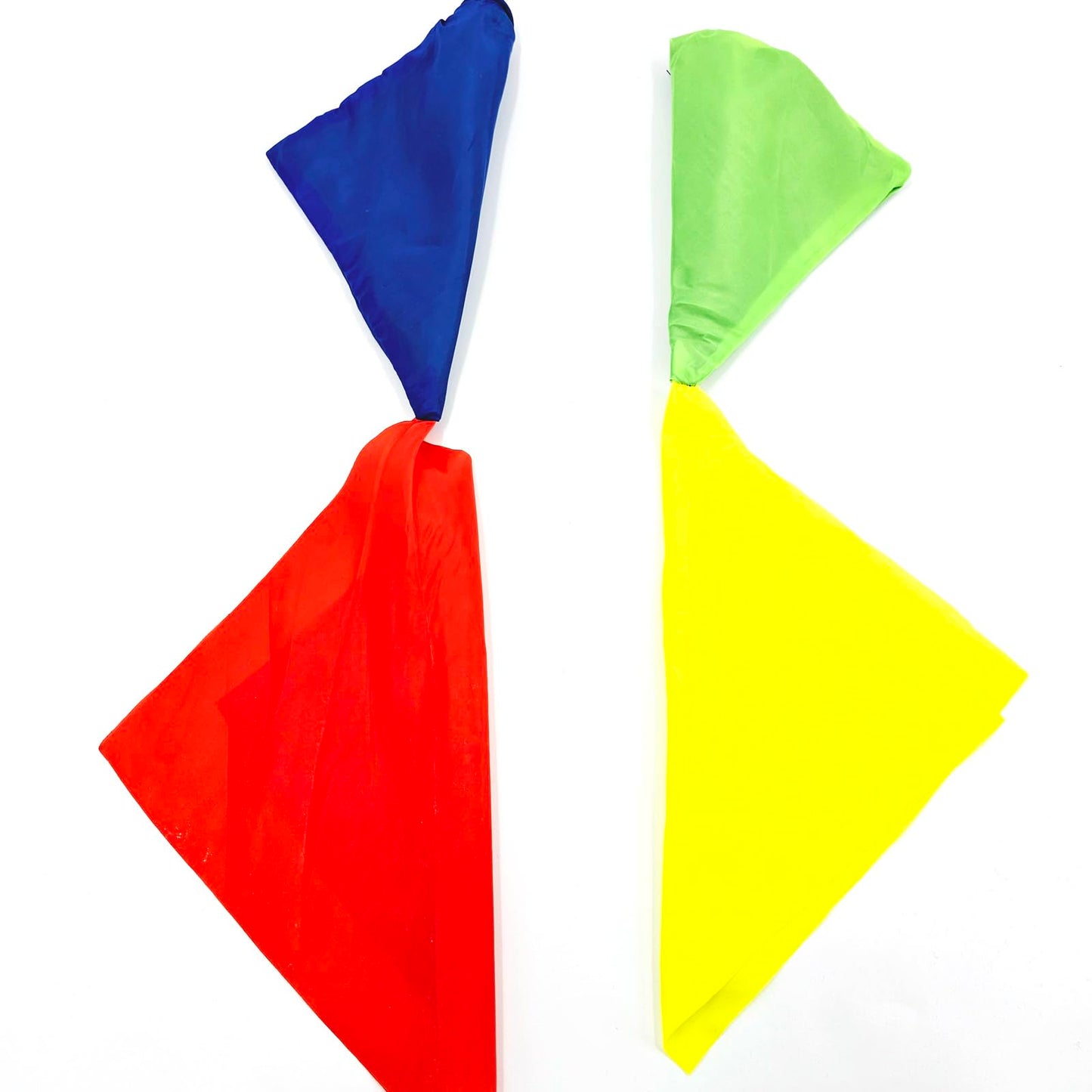 sumrica Magic 2 Pieces Scarves Color Changing Silk Hanky Props Scarf for Magic Trick Streets Handkerchief for Kids mature-themed Birthday Party Gift 7.88 x 7.88 inches