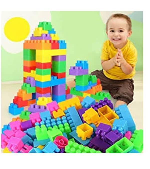 Panchani 100Piece Diy Building Blocks Toy Set For Kids  Fun Puzzle Games & Educational Toys For Children 25 Years  Includes 