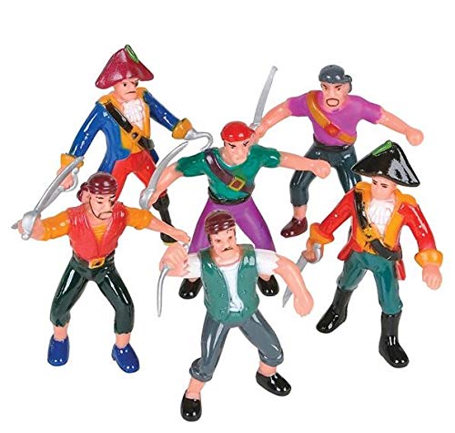 Rhode Island Novelty 2.5 Inch Pirate Figures,12 Pieces Per Order