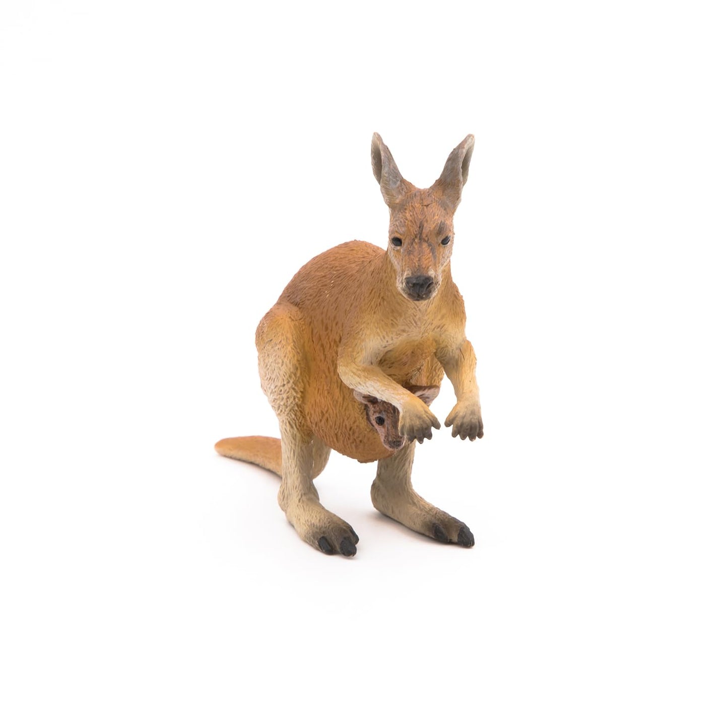 Papo -Hand-Painted - Figurine -Wild Animal Kingdom - Kangaroo With Joey -50188 -Collectible - For Children - Suitable For Boys And Girls- From 3 Years Old