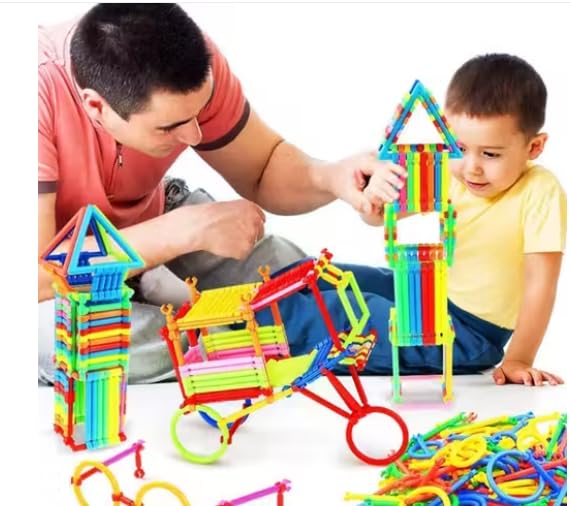 100 Pcs Building Toys Set | Creative Educational Plastic Blocks For Kids