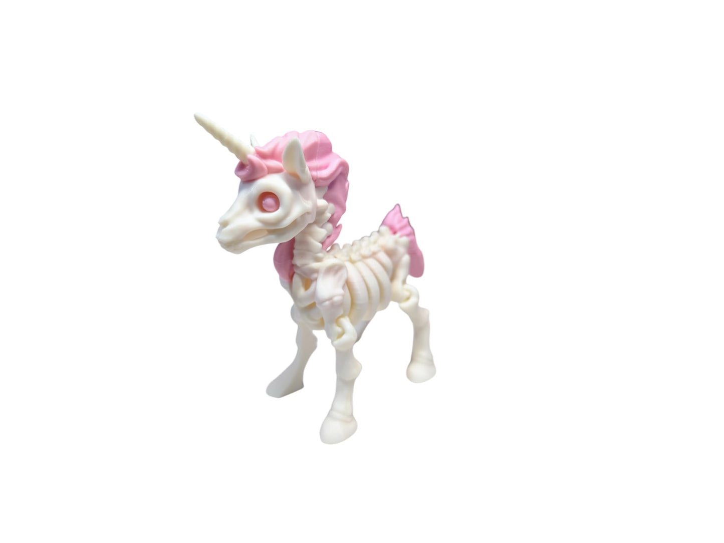 Skeleton Unicorn Fidget Toy, 3D Printed, Articulated