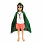 Qiaoniuniu Dinosaur Costumes Green Dragon Cape Halloween Dress Up Clothes 3-8 Years Old