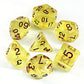 DND Dice Golden Transparent Dice with Color Changing Glitter for Dungeons and Dragons Role Playing Game,D&D,MTG,Pathfinder Dice