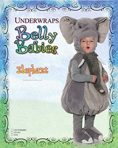 Elephant Plush Belly Babies Toddler Costume | X-Large (4-6)