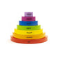 Jack Rabbit Creations-Magical Rainbow Puzzle - Multi-Color Stacker Game -Wooden Toy -Develops Hand Eye Coordination & Motor Skil