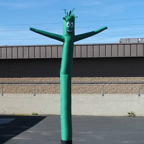 Dark Green 20Ft Tall Inflatable Tube Man Air Powered Dancing Puppet For Outdoors (Puppet Attachment Only) | Feather Flag Nation