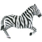 Zebra  Black & White  43 Inch Foil Balloon  Jungle Party Balloon