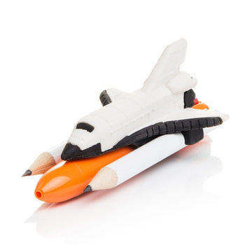 SUCK UK Fun Space Set Childrens Pencil Eraser (Space Shuttle Stationery)