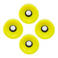 UJEAVETTE 4Pieces Longboard Wheels Set 70x51mm Skate Board PU Roller 78A Wheel Yellow