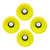 UJEAVETTE 4Pieces Longboard Wheels Set 70x51mm Skate Board PU Roller 78A Wheel Yellow
