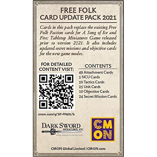 Cmon A Song Of Ice And Fire Tabletop Miniatures Free Folk Faction Pack | Strategy Game For Teens And Adults | Ages 14+ | 2+ Play