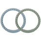Socub Silicone Baby Teether Toy, 4 Pack Bpa Free Soft Silicone Teether Bracelets For 3+Month Babies, Wearable As Bracelets, Baby Chew Toy (Sage/Ether)