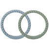 Socub Silicone Baby Teether Toy, 4 Pack Bpa Free Soft Silicone Teether Bracelets For 3+Month Babies, Wearable As Bracelets, Baby Chew Toy (Sage/Ether)