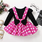 Baby Toddler Girl Polka Dots Fancy Dress Up Costume Birthday Party Tulle Dresses With Polka Dot Headband