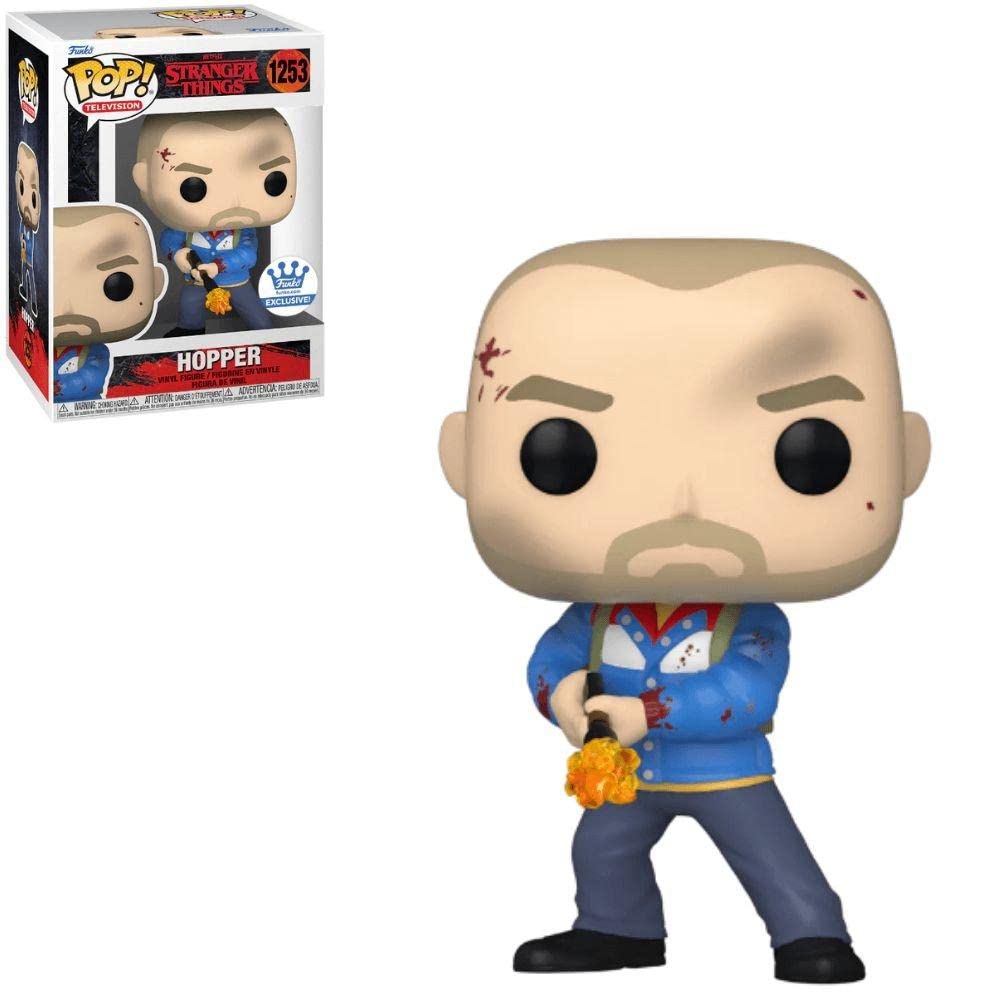 Funko Pop! Television Stranger Things 1253 Hopper Flame Thrower - 4.5" Vinyl Figure, Multicolor Exclusive