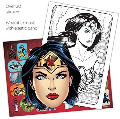 DC Shop Wonder Woman Coloring and Activity Super Set ~ 2 Wonder Woman Books with Super Hero Girls Stickers (Wonder Woman Party P