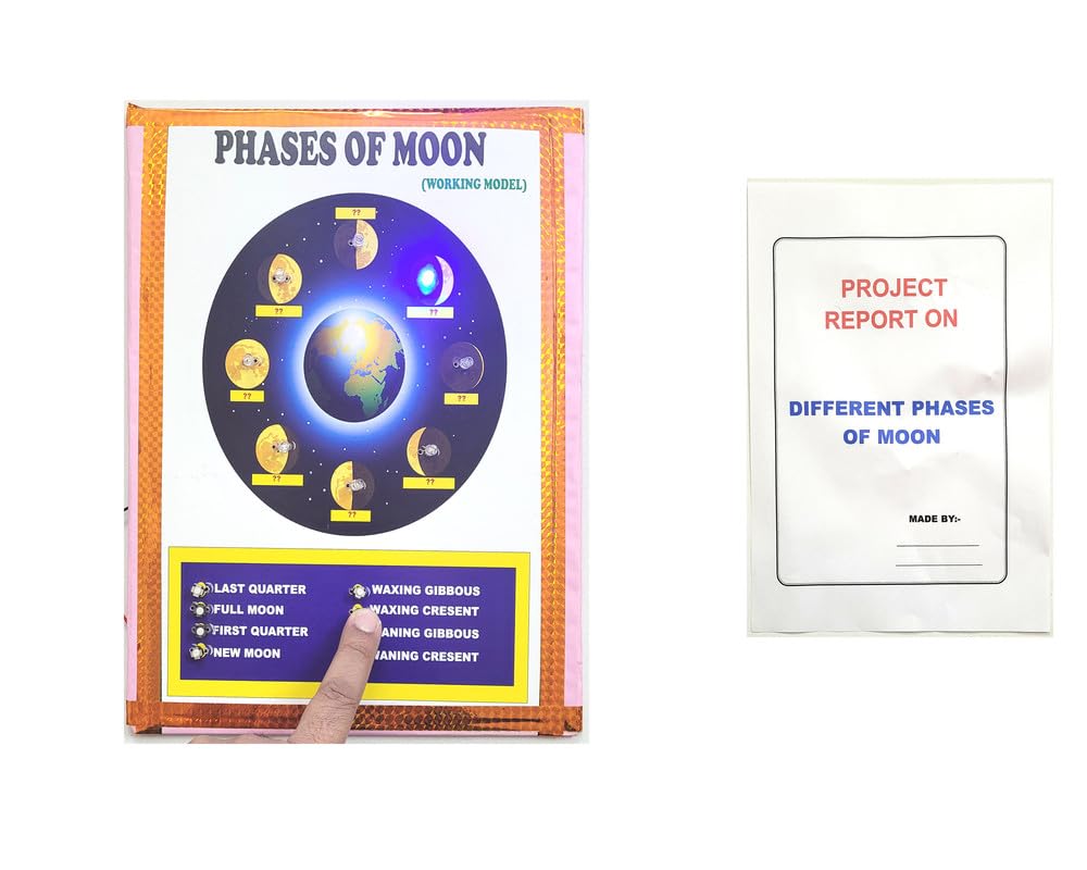 Different Phases of Moon Working Model and Science Teaching Aid Educational Electronic Hobby Kit