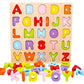 Alphabet Puzzle, Wood City Abc Letter Puzzles For Toddlers1 2 3 Years Old, Educational Learning Toys For Toddlers, Alphabet Toys With Puzzle Board & Letter Blocks, Best Surprise For Girls And Boys