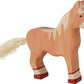Holztiger Horse Standing Toy Figure, Light Brown