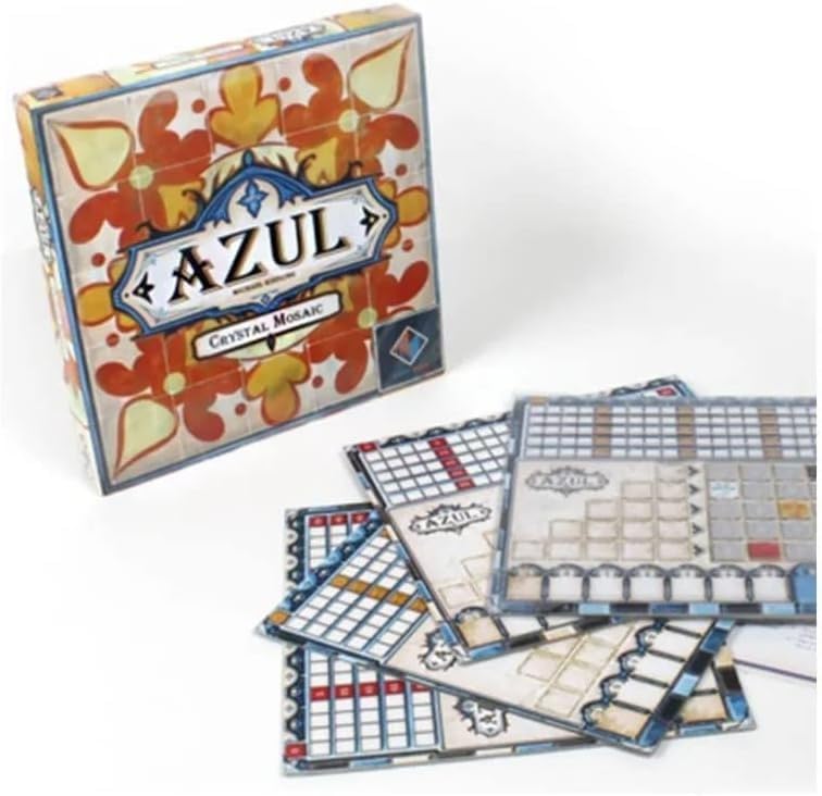 Azul Crystal Mosaic Board Game Expansion - Strategic Tile-Placement Game for 2-4 Players, Ages 8+, Multi-colored, Model NMG60012