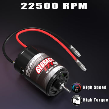 GLOBACT RC Motor 550 12T Brushed Motor for 1/10 Slash ARRMA Granite Senton Axial Redcat HSP HPI Wltoys Kyosho