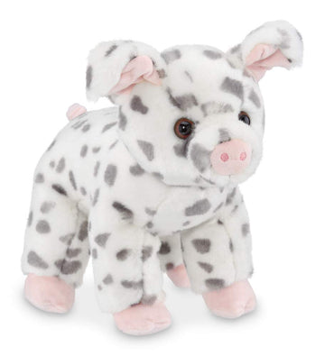Bearington Hamilton Plush Spotted Pig Stuffed Animal, 10 Inches
